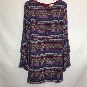 Altar’d State ruffle bell sleeve boho dress